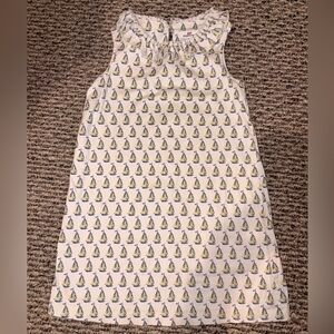 Vineyard Vines White Sundress with Yellow & Blue Sailboats